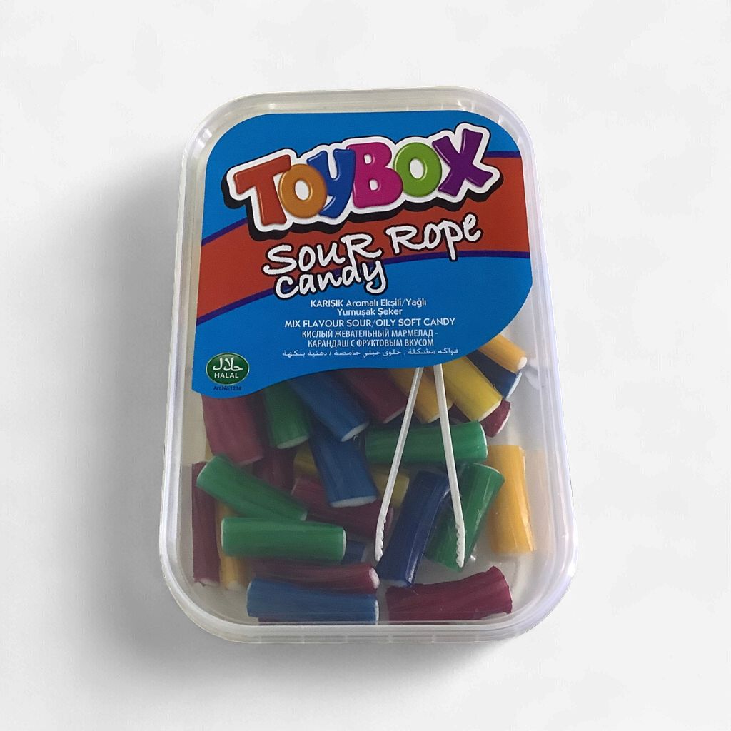 ToyBox Mixed Flavours Mini Filled Twists Sour Rope 200g