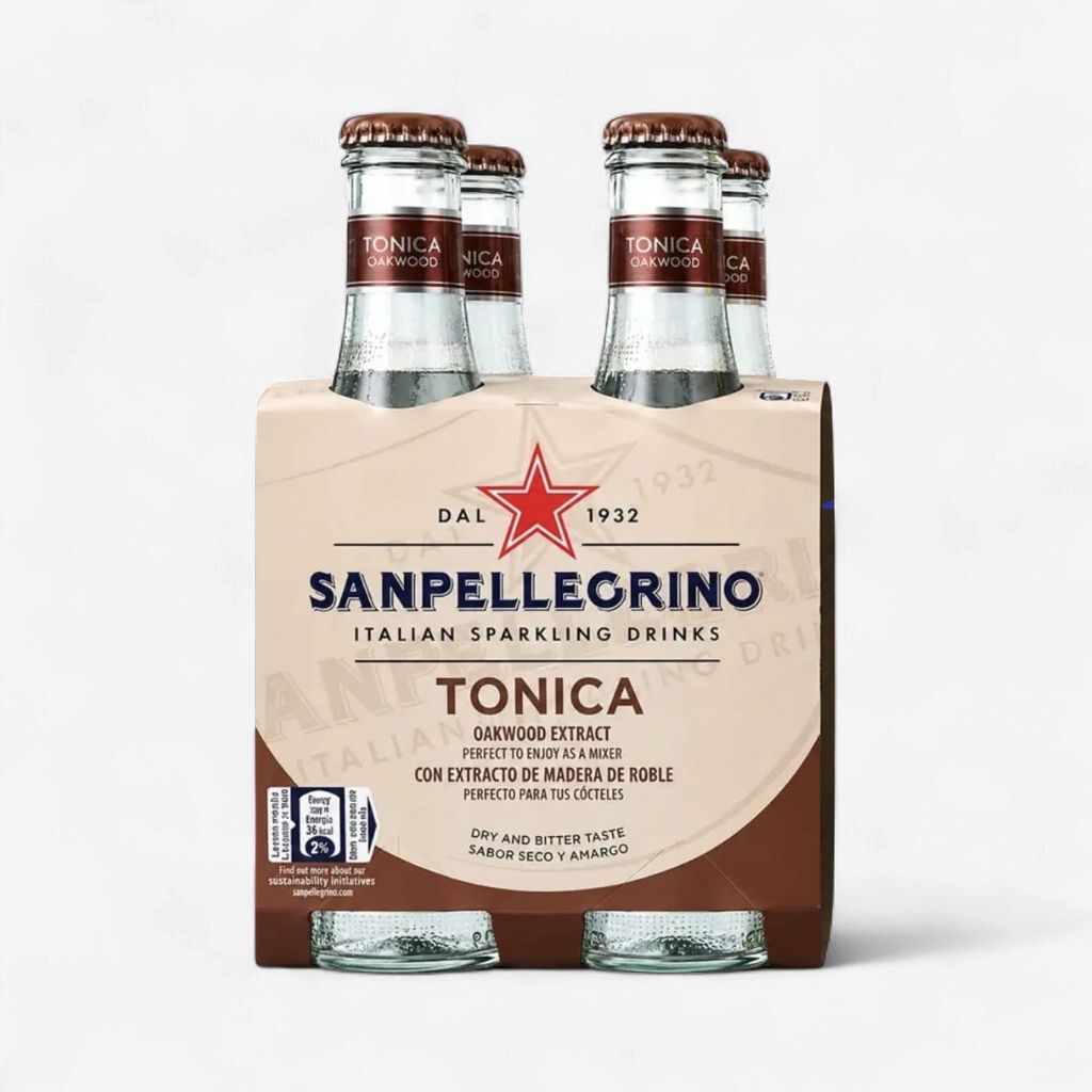 Sanpellegrino Italian Sparkling Drinks Tonica Oakwood Extract 4 x 200ml