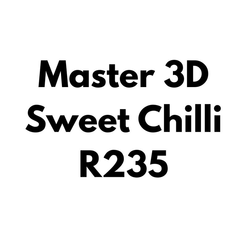 Master 3D Corn Oval Sweet &amp; Chilli Flavour 20 x 100g