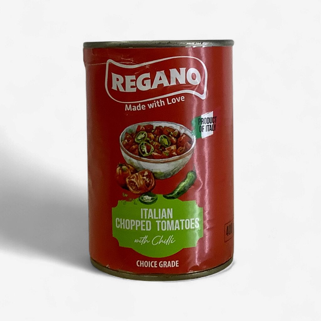 Regano Itlian Chopped Tomatoes With Chilli 400g