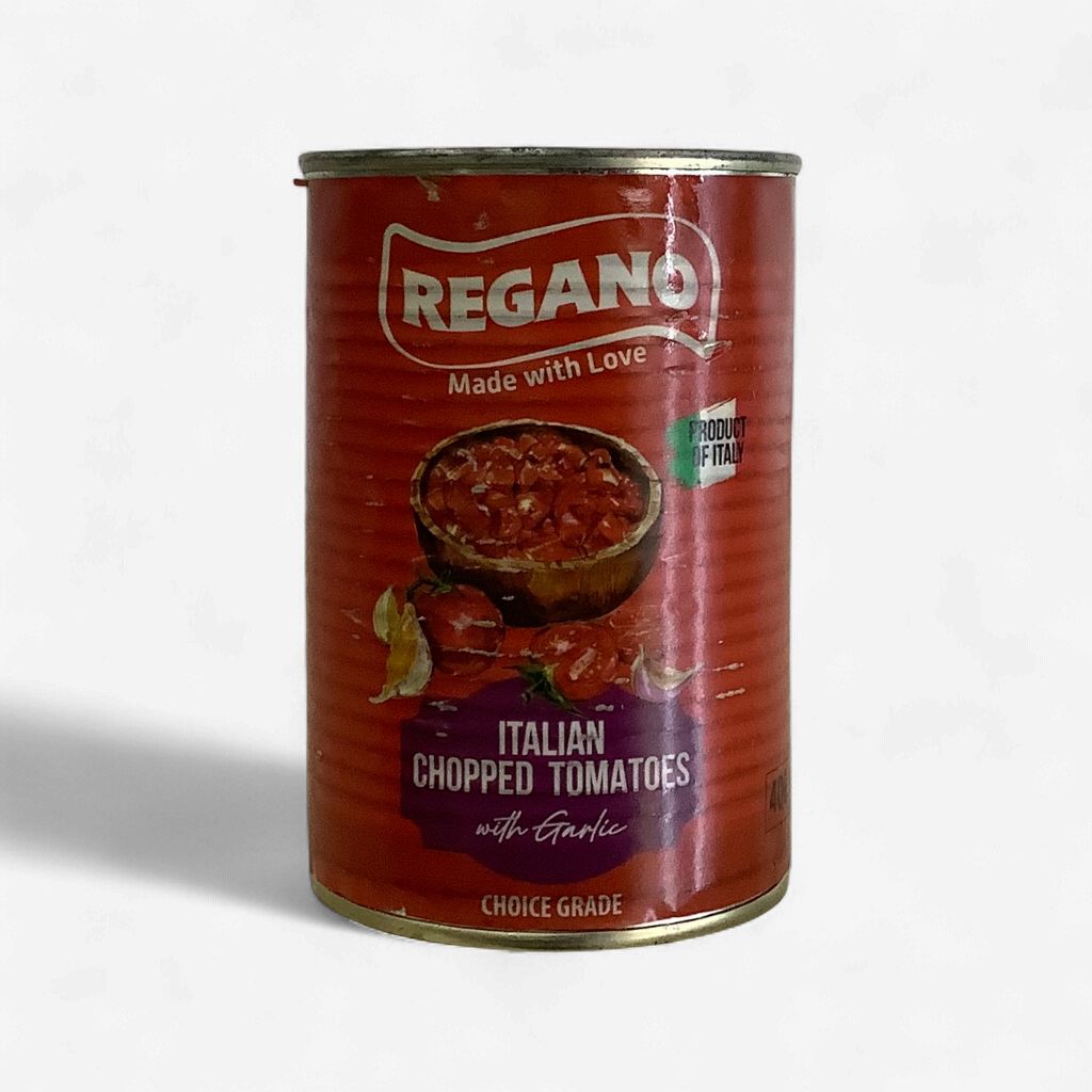 Regano Itlian Chopped Tomatoes With Garlic 400g