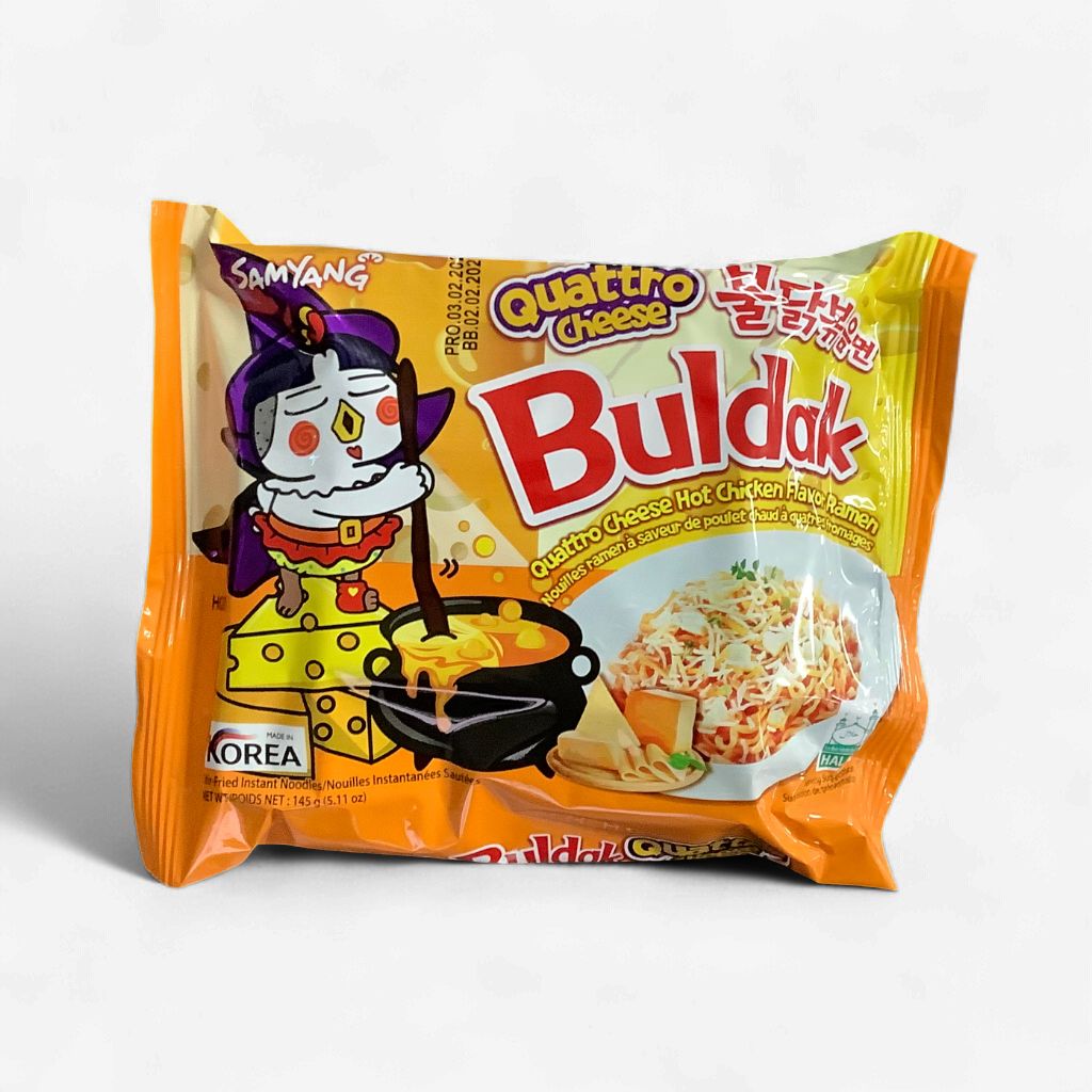 Buldak Quattro Cheese Hot Chicken Flavour Ramen 140g