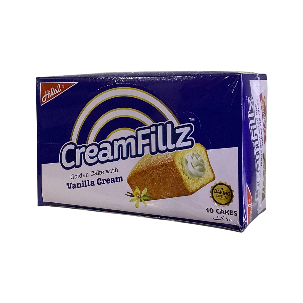 Hilal CreamFillz Golden Cake With Cream 10 x 27g
