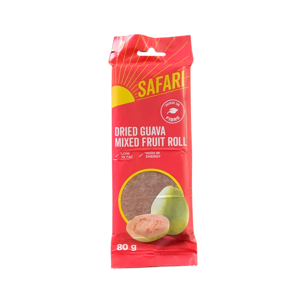 Safari Dried Guava Mixed Fruit Roll 80g