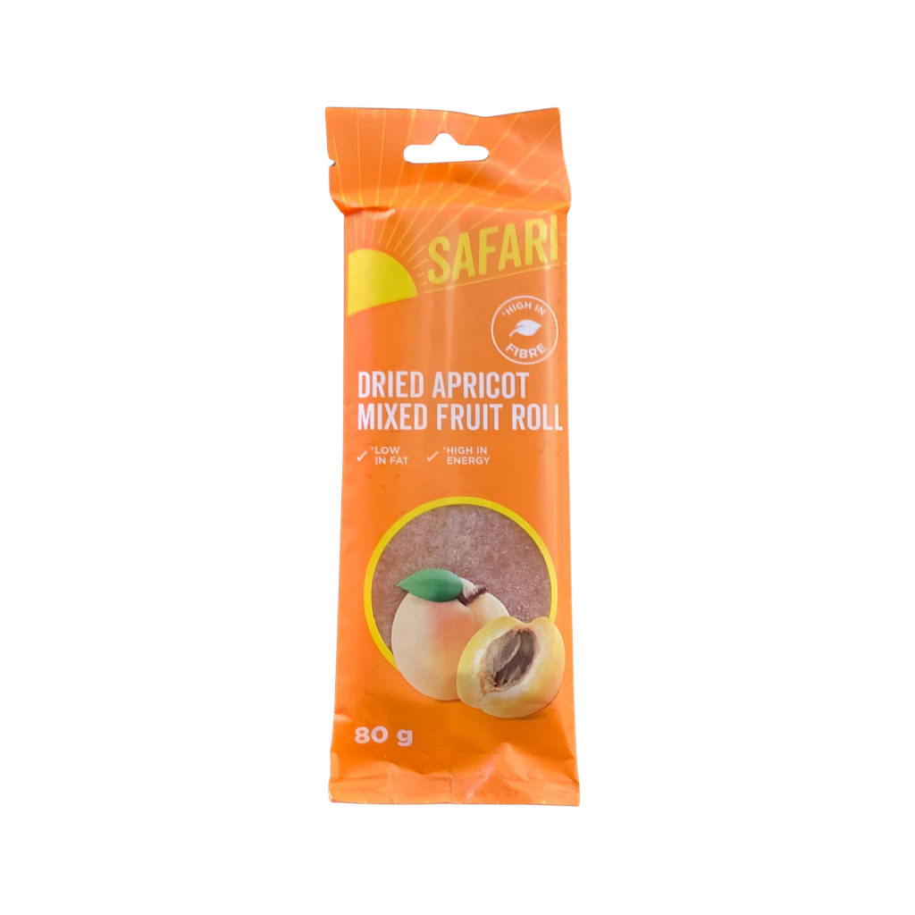 Safari Dried Apricot Mixed Fruit Roll 80g