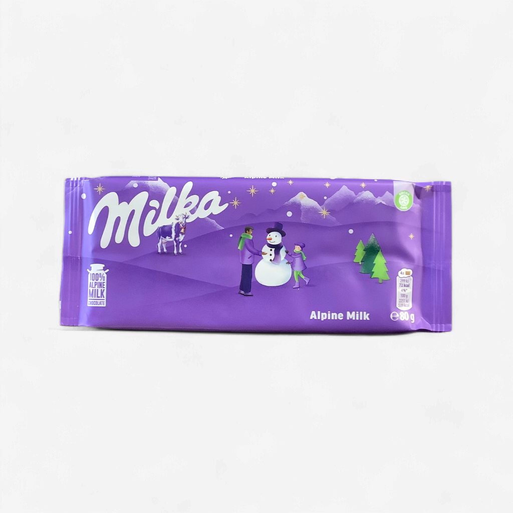 Milka Alpine Milk Chocolate 80g