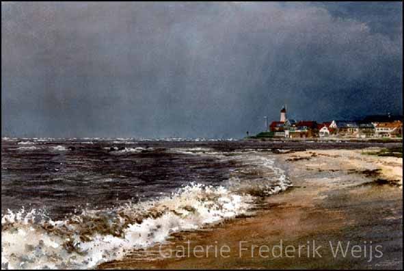 Kunstkaart Zicht op Urk