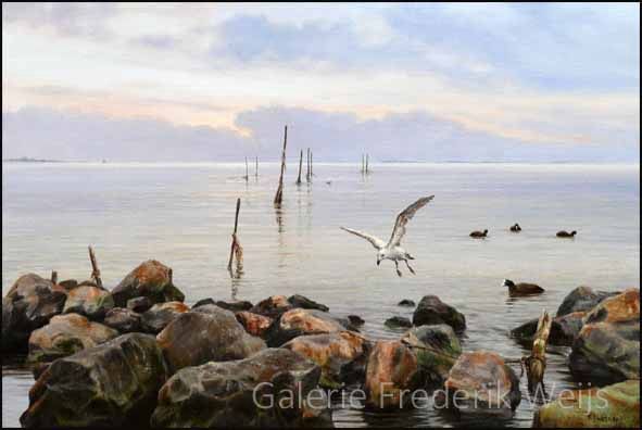 Kunstkaart IJsselmeer