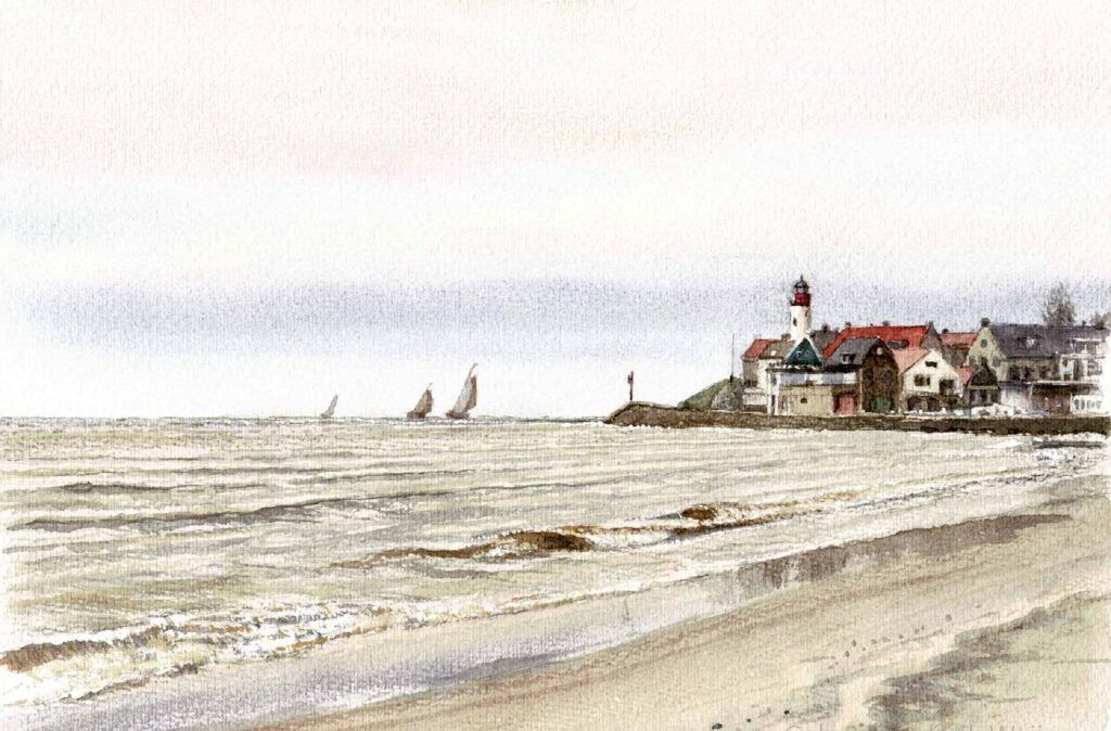 Kunstkaart Strand Urk