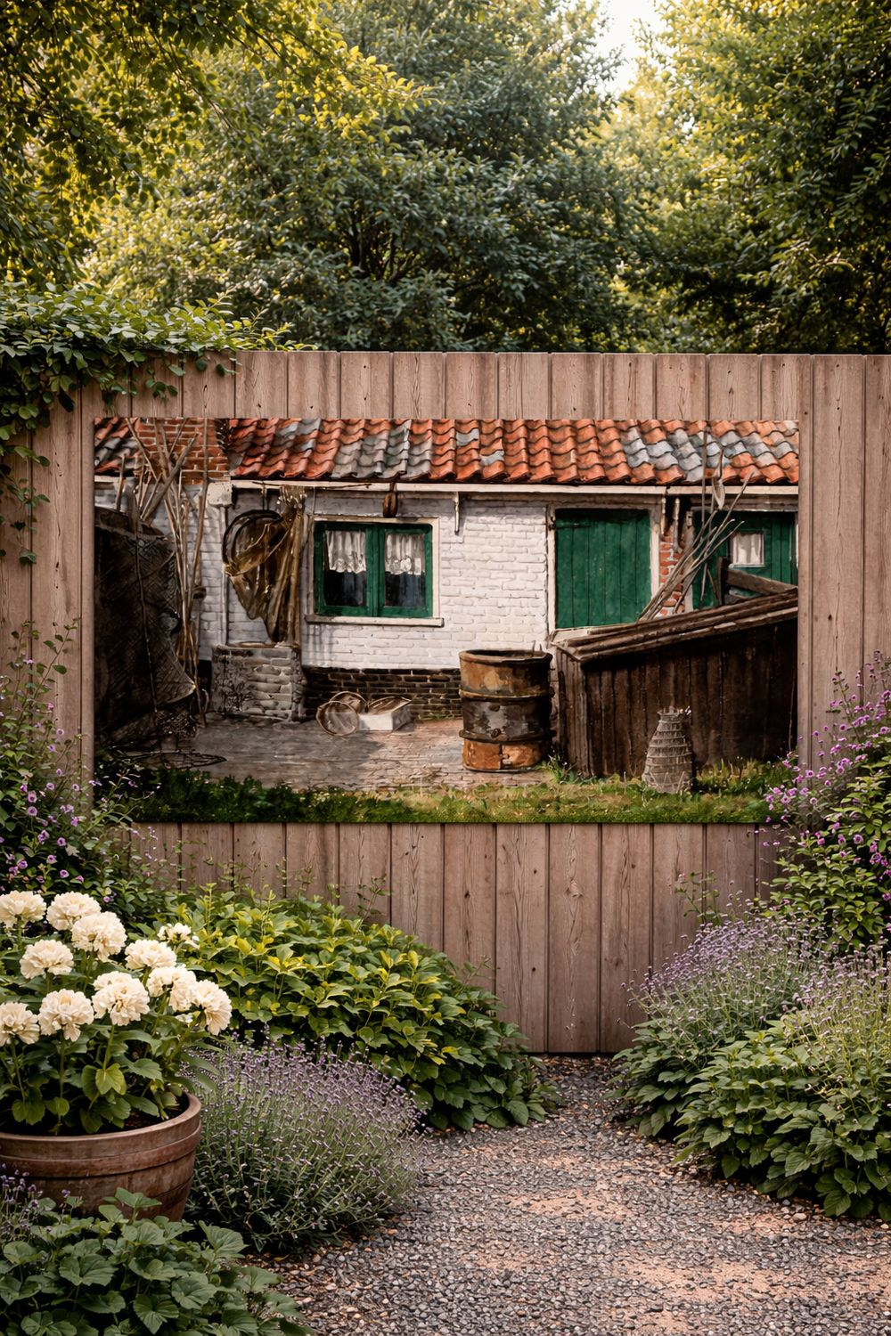 Urker huisje (27) Urker tuinposter 80x110