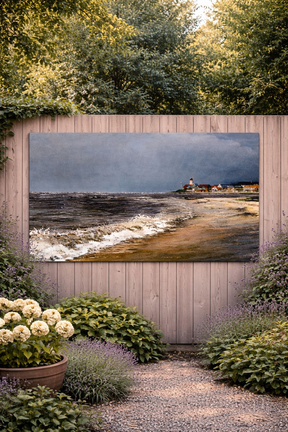 Zicht op Urk (026) Urker tuinposter 80x110