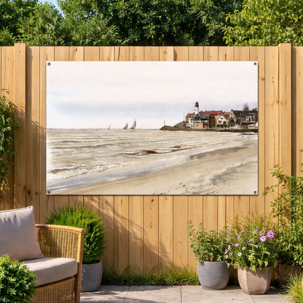 Strand Urk (907)- Urker tuinposter 80x110