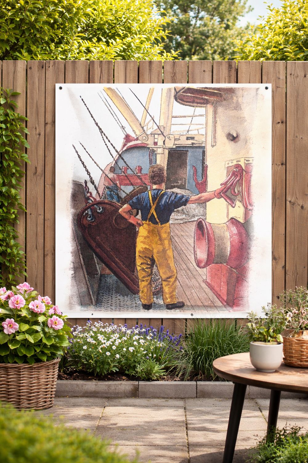 Visserman (940)  Urker tuinposter - 80x110
