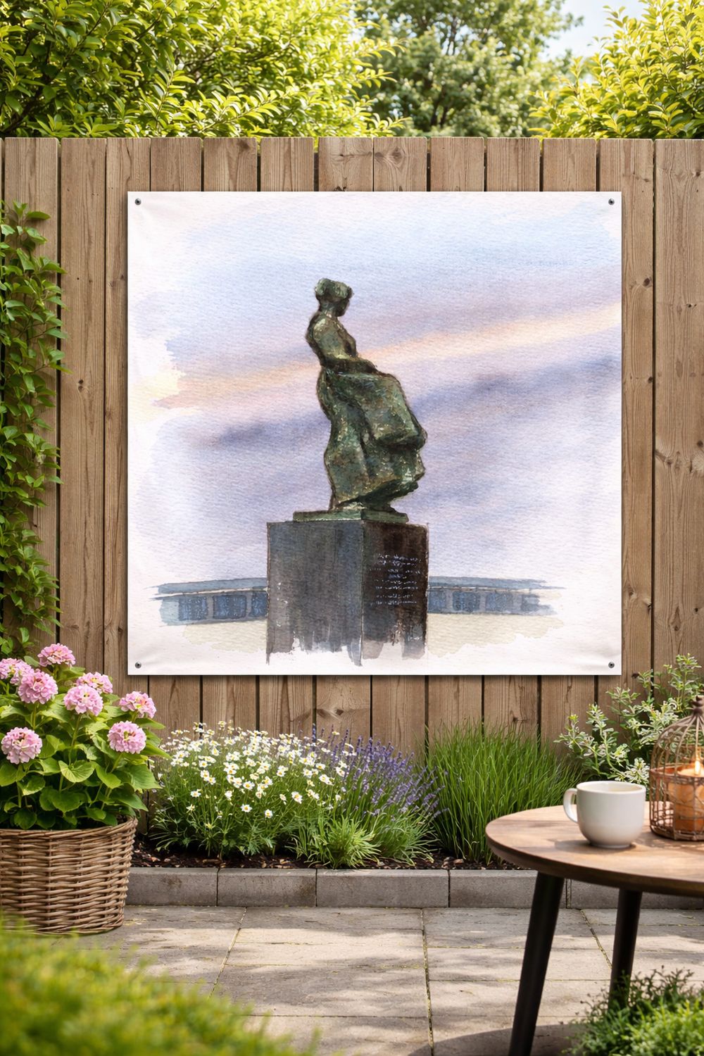 Vissersmonument (933) Urker tuinposter - 80x110