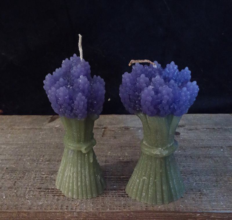 Lavendel bosje  - kaars