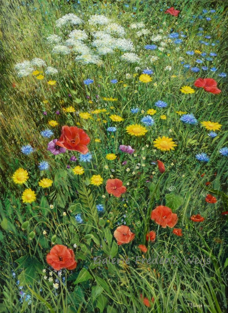 Wilde bloemen (962) tuinposter 80x110