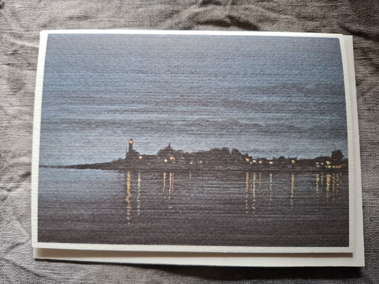 Kunstkaart - Urk bij nacht - 930