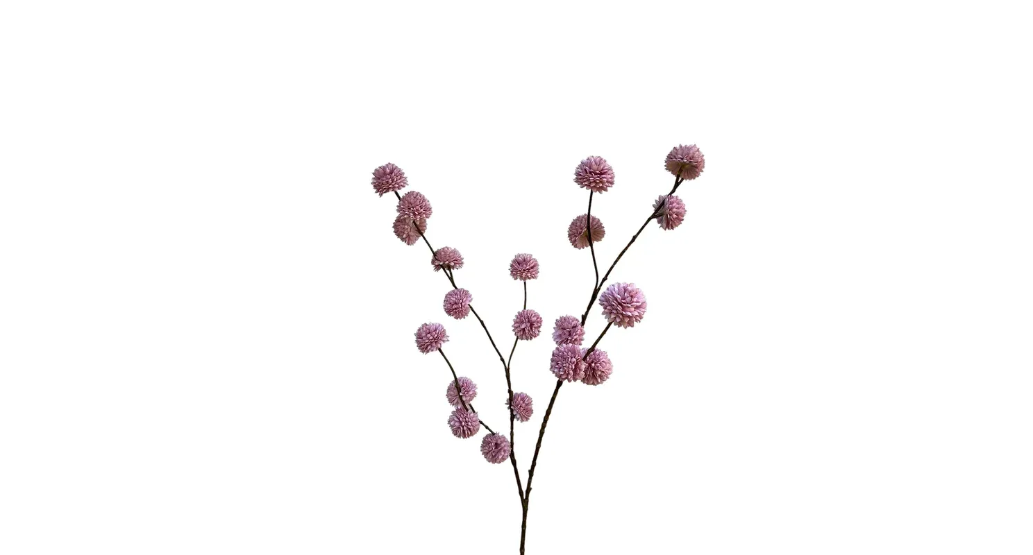 Pompom tak 100 cm licht paars/rozé