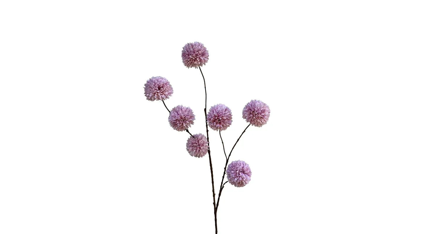 Pompom tak 98 cm licht paars / rozé