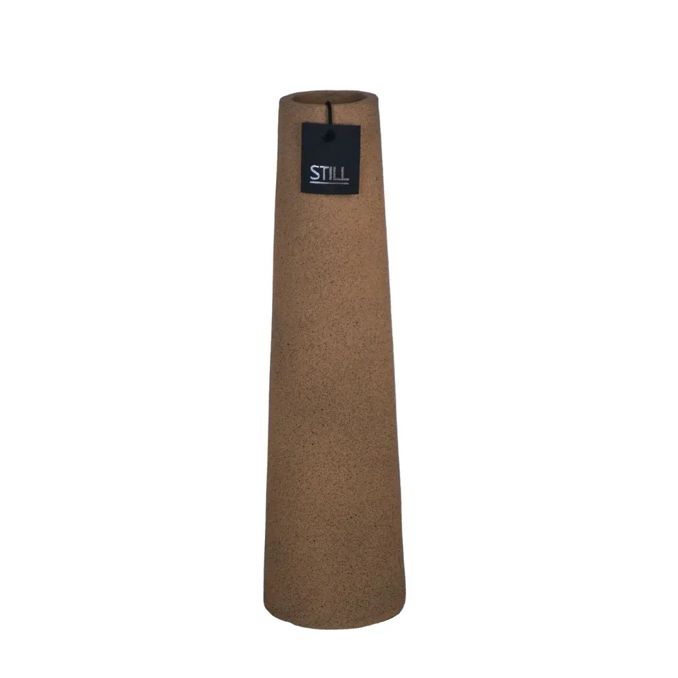 Hoge gladde Vaas - Latte - 50x14 cm