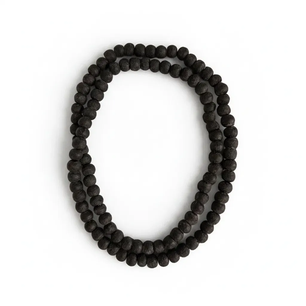 Houten kralenketting donker - twee afmetingen