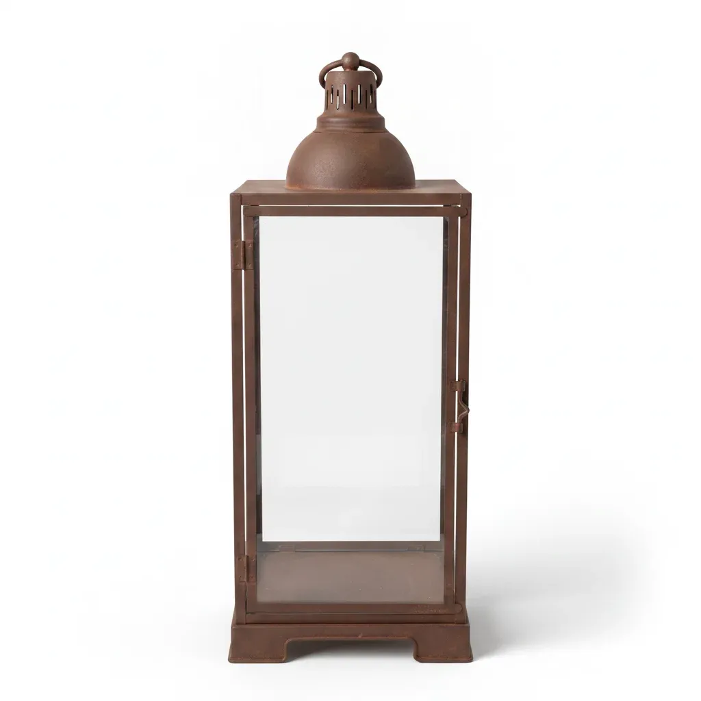 Metalen windlicht 29.8*29.8*76.22CM