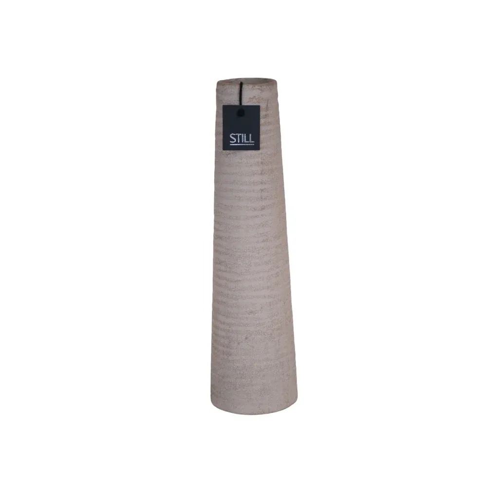 Geribbelde Vaas Light 50x14 cm