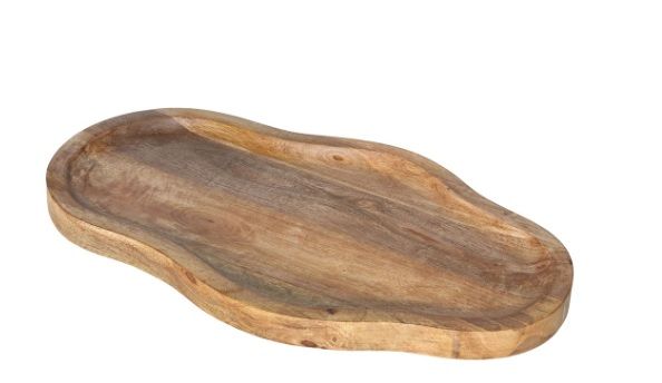 Dienblad Bauru M natural wood L66 x B37,5 x H2 cm