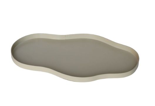 Dienblad Bauru S pebble grey L44 x B25 x H2 cm