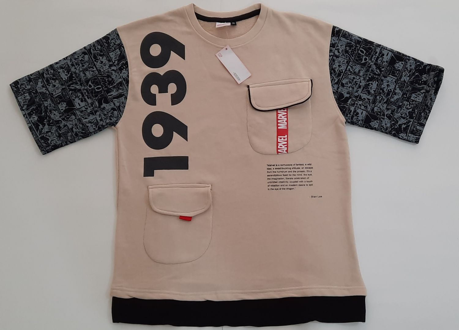 Cool Aesthetic Oversized T-Shirt with Unique Styled Pockets