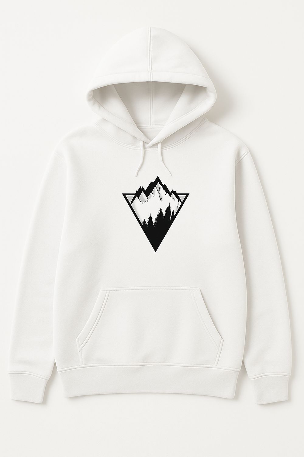 Solid White Hoddie
