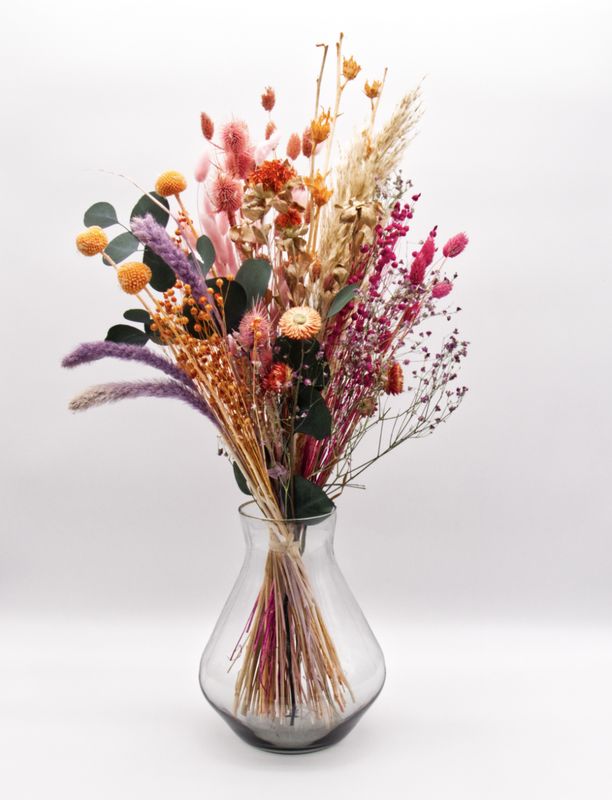 Solglød – Warm-Toned Dried Flower Bouquet