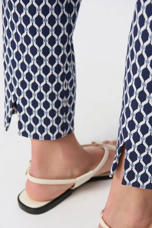 Ribkoff - Geometric Print Slim Fit Pants - 251099