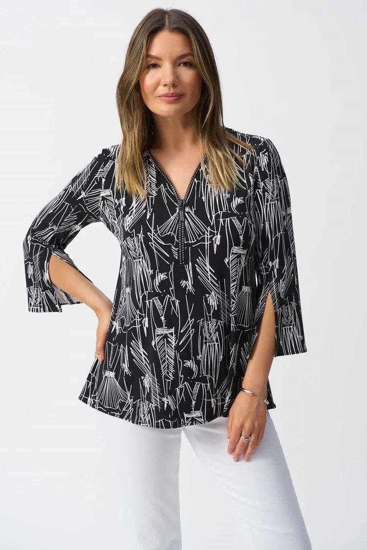 Ribkoff - Silky Knit Print Fit and Flare Tunic - 251181