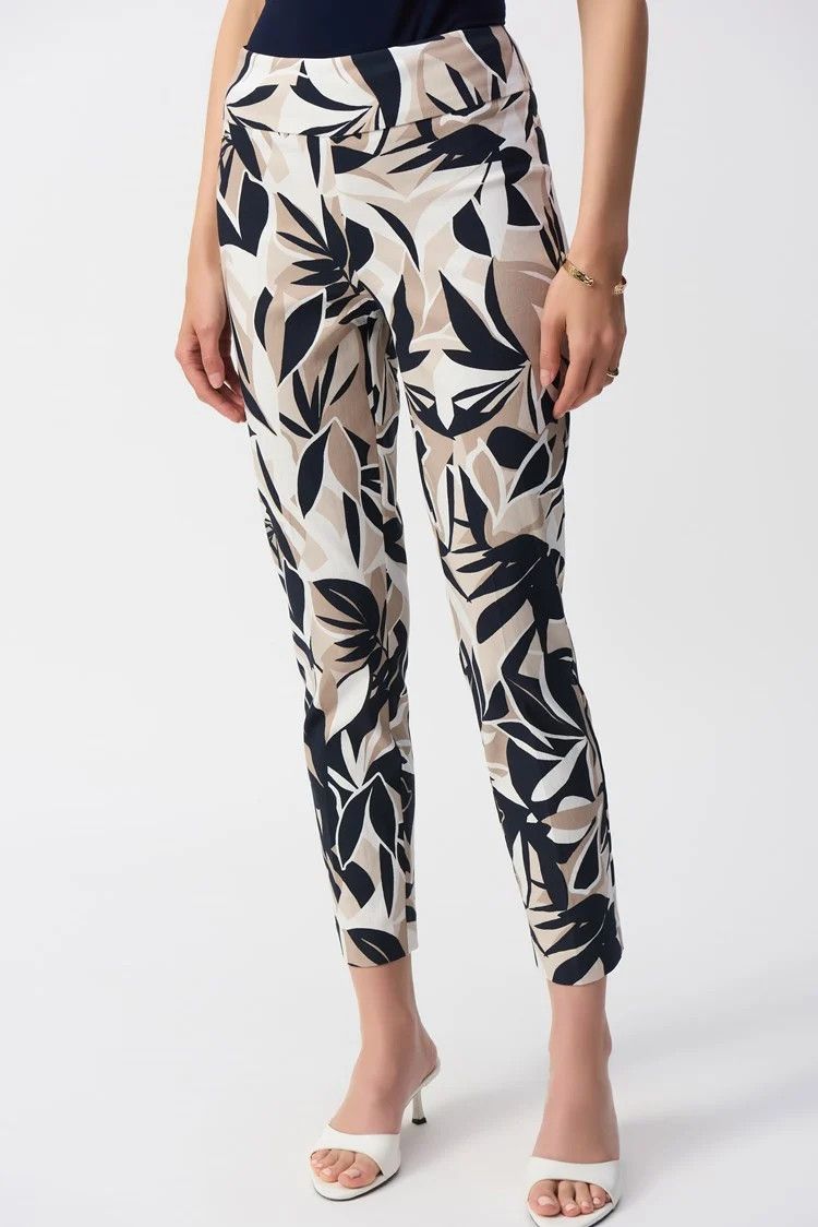 Ribkoff -  Tropical Print Slim Fit Pants - 251001