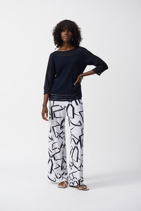 Ribkoff - Sweater w/ Mesh Stripe - 251946