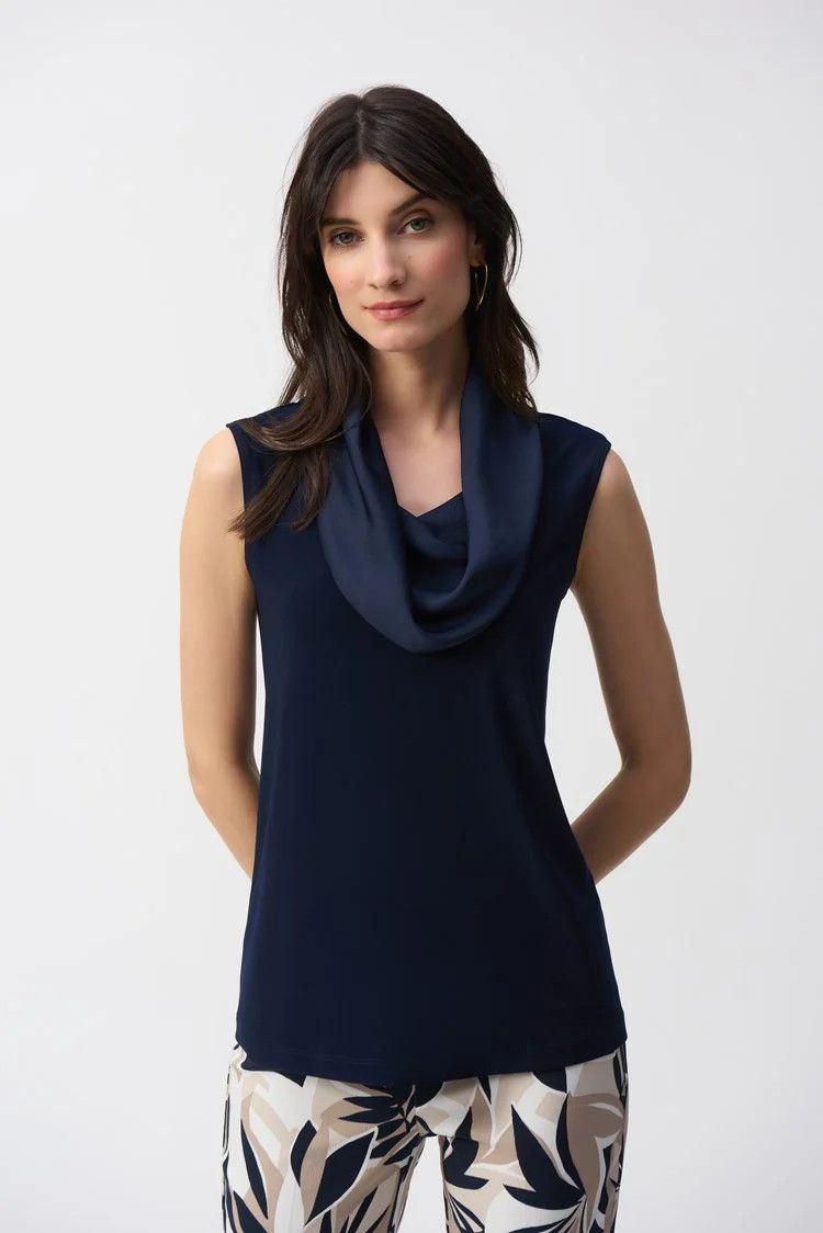 Ribkoff - Knit w/ Satin Sleeveless Top - 251276