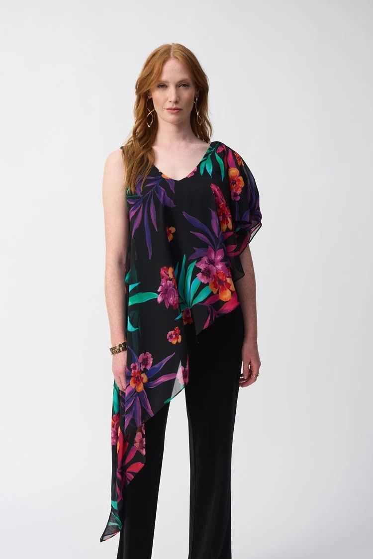Ribkoff - Jumpsuit w/ Overlay 251152, Color: 178 Multi, Size: 10