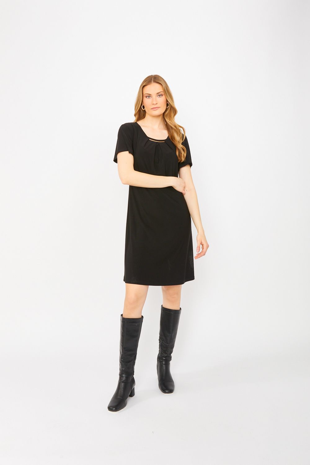 Lyman Knee-length Shift Dress - 243008