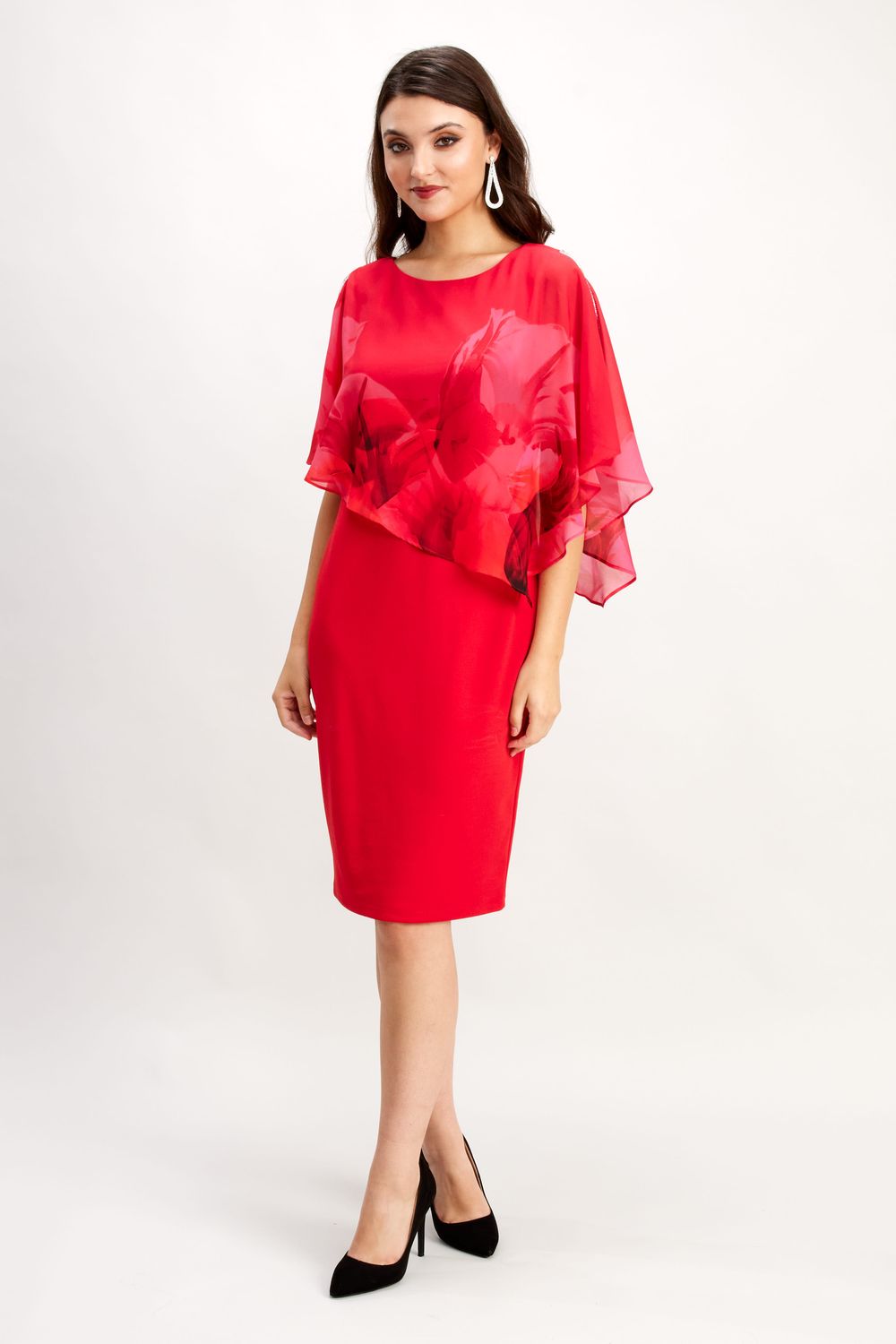 Lyman Printed Overlay Dress 248156