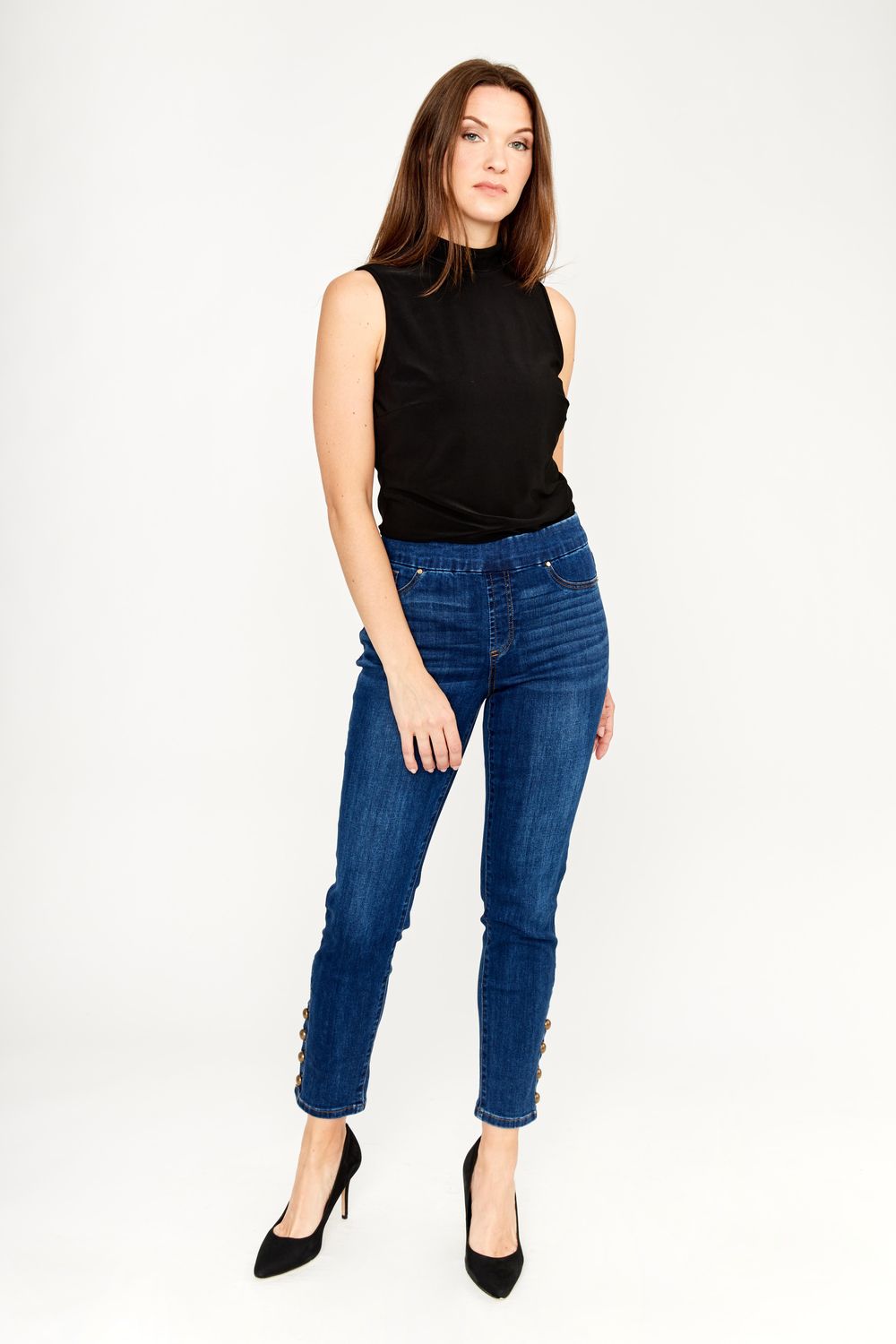 Lyman Metallic Button Jeans - 233916U