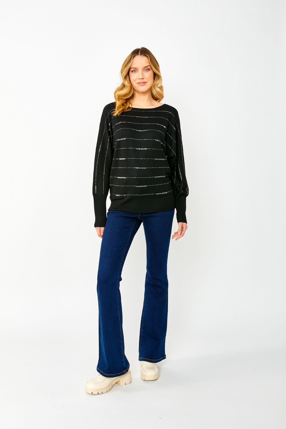 Lyman Stripped Knit Sweater - 243437U