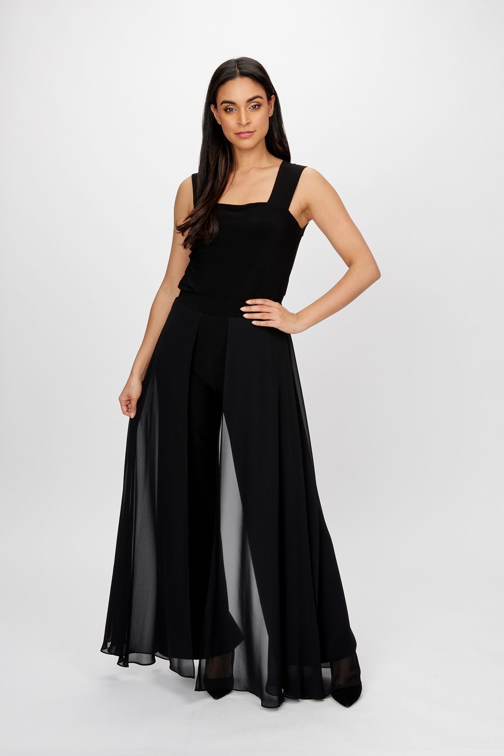 Lyman -Wide Leg High Waisted Pants - 198256 (T), Color: 100, Size: 8