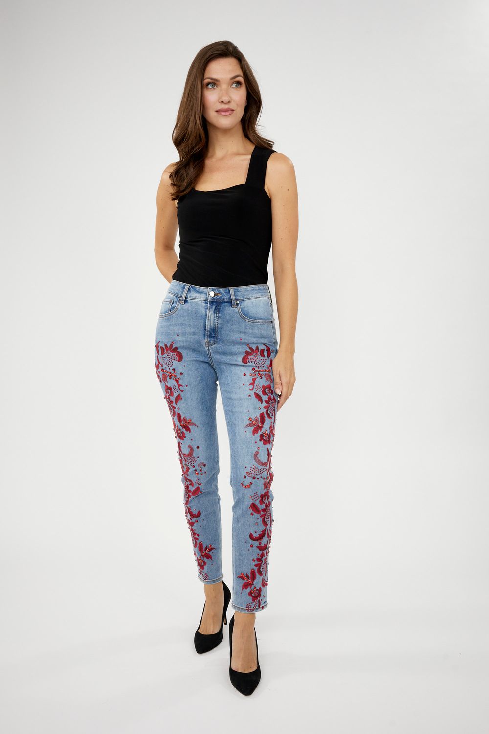 Lyman Denim Pant Blue/Red - 244668