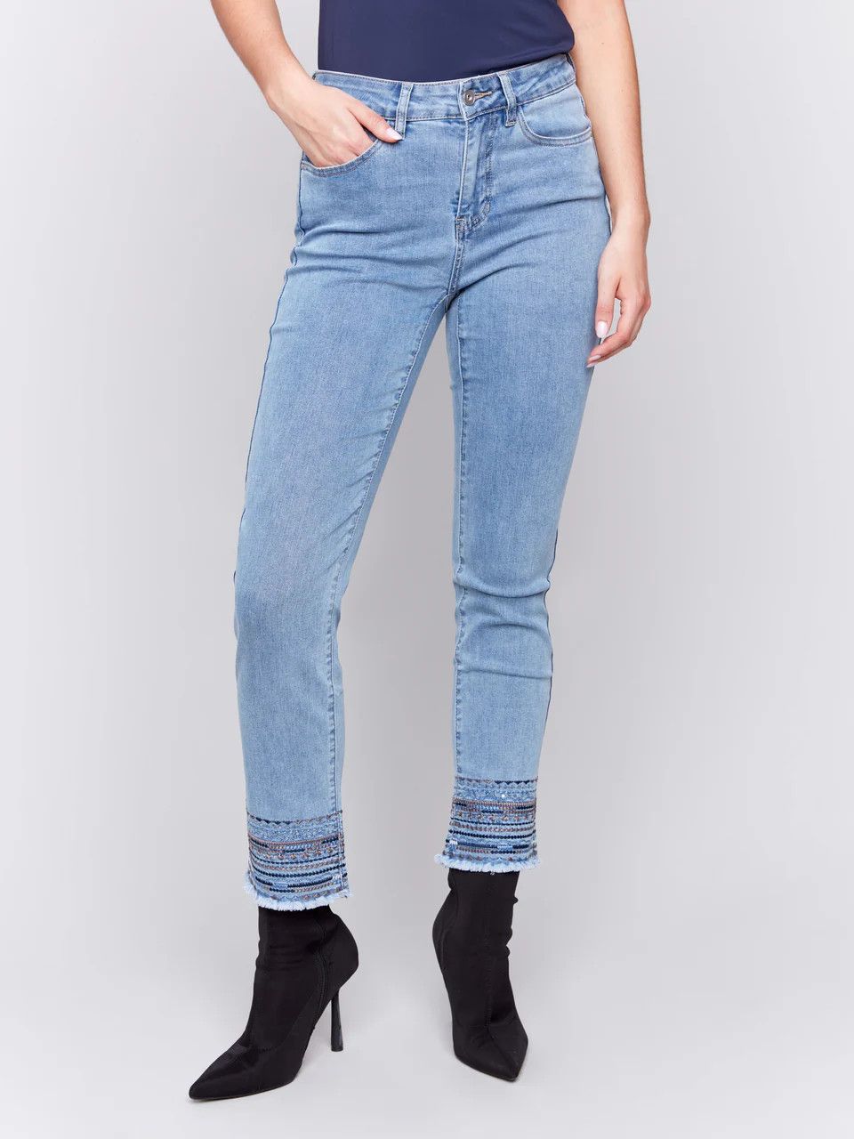 Charlie B - Embroidered Jean