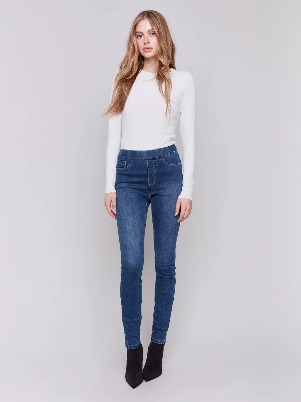 Charlie B - Infinity Denim Pull On Pant