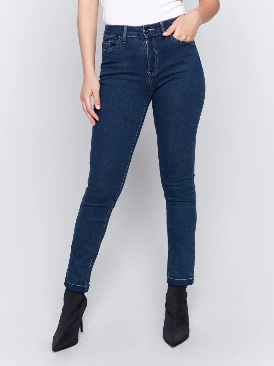 Charlie B - Jeans w/ Hem Cuff 