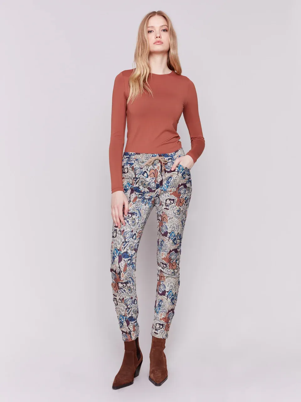 Charlie B - Suede Crinkle Jogger - C5226X