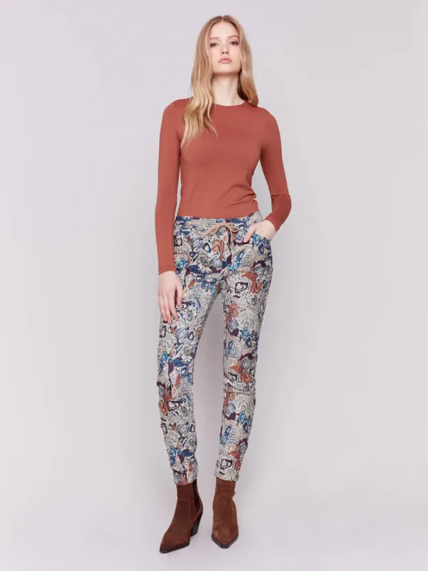 Charlie B - Suede Crinkle Jogger - C5226X