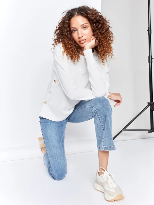 Charlie B Crew Neck Sweater - C2668
